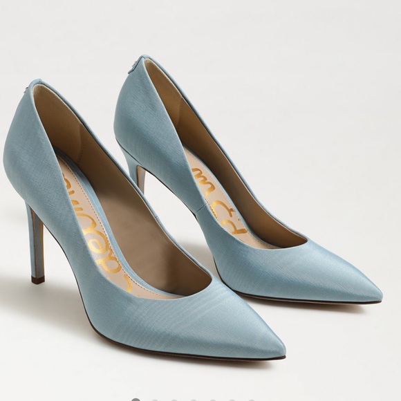 Sam Edelman Shoes - NIB Sam Edelman Hazel Pointed Toe Pump Vienna Blue Silk Size 8